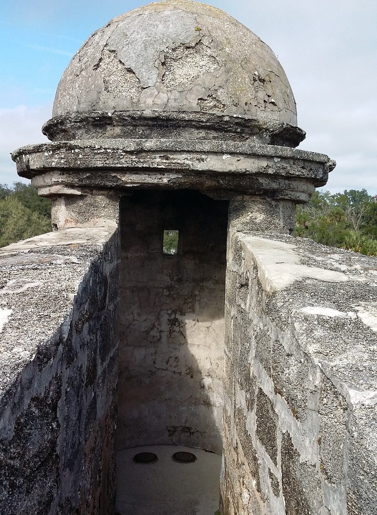 A turret at Castillo de San Marcos