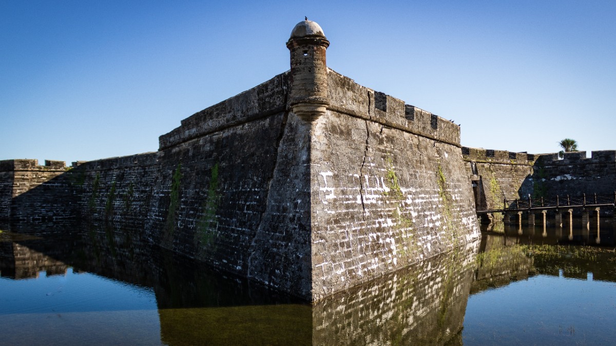 A corner of Castillo de San Marcos