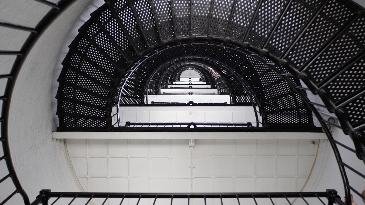 Inside the St Augustine Lighthouse Tower